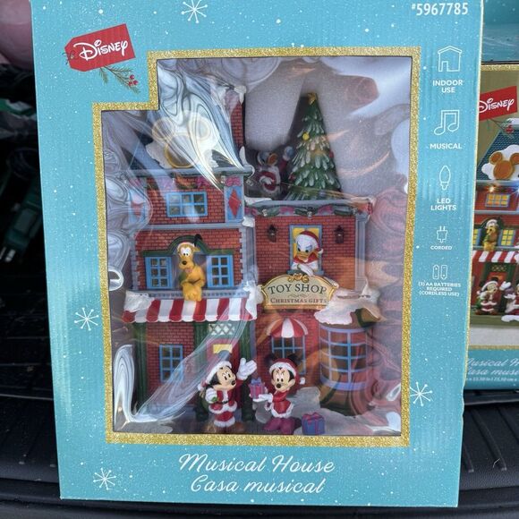 Disney 11.5-in Lighted Musical Animatronic Decoration House Battery-Operated - Picture 1 of 4